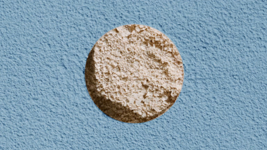 Beige Natural Powder Texture with Blue Sifted Powder