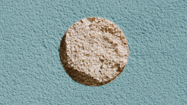 Beige Natural Powder Texture with Cyan Sifted Powder