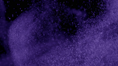 Drifting Violet Dust Cloud on Dark Background