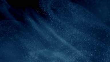Scattered Blue Dust Particles in the Air