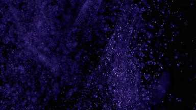 Scattered Violet Dust Particles in Air