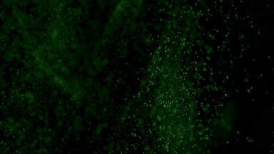 Soft Green Dust Motion on Dark Background
