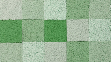 Green Powder Mosaic Rippling from a Slow-Motion Drop