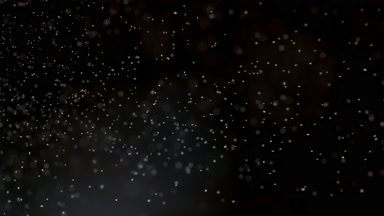 Drifting White Dust Cloud on Black Backdrop