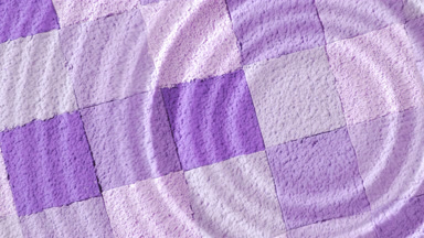 Concentric Ripples from Drop on Violet Shades Mosaic