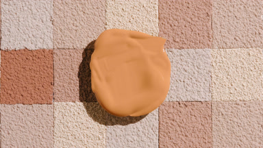 Beige Foundation on Beige to Brown Powder Mosaic