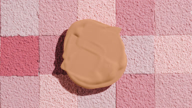 Beige Foundation on Pink Powder Mosaic