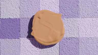 Beige Foundation Over Purple Powder Mosaic