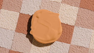 Beige Foundation on Beige to Brown Mosaic