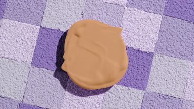 Beige Foundation on Violet Powder Mosaic
