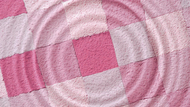 Pink Shades Ripples from Drop on Water Surface for Blush