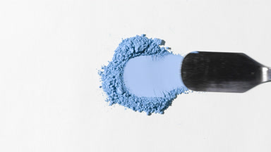 Blue Powder Spread on Light Grey: Butterfly Pea Extract
