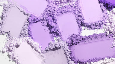 Vibrant Violet Powder Smears for Eyeshadow Promotion