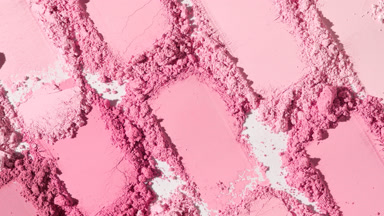 High-Magnification Close-Up of Pink Powder Heaps