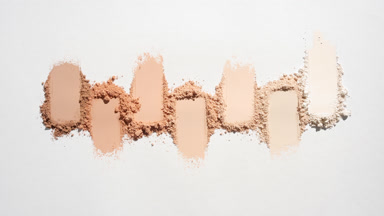 Aerial View of Loose Powder Smears with Dynamic Lighting