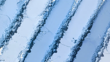 Close-Up of Blue Palette Knife Trail with Dynamic Lighting