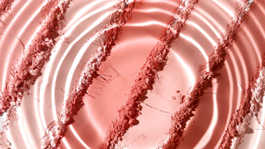 Concentric Ripple Droplet on Red Palette for Blush