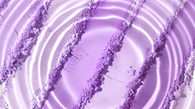 Circular Waves from Droplet on Violet Palette Surface