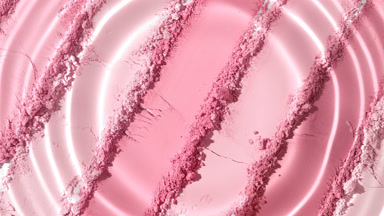 Droplet Generating Ripples on Pink Powder Surface