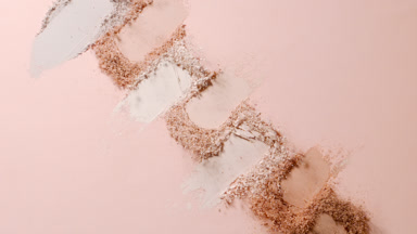 Linear Beige to Brown Powder Burst in Slow Motion