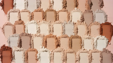 Beige to Brown Powder Mosaic with Dynamic Shadows