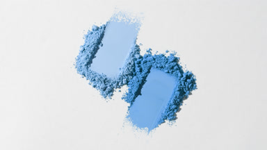 Blue Powder Smears with High-Magnification Dynamic Shadows