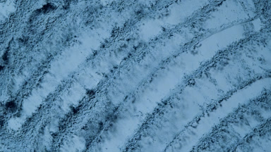 Slow-Motion Burst of Blue Powder with Palette Knife Trails