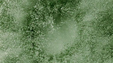 Green Powder Burst in Slow Motion from Above