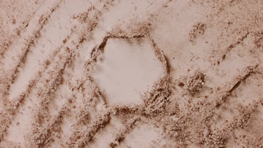 Skin Tone Powder Burst with Palette Knife Trails