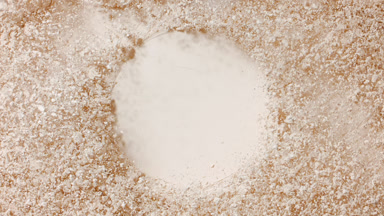 Light Beige Natural Powder Burst with Round Imprint