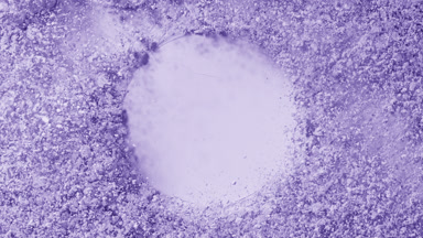 Violet Powder Burst in Slow Motion from Above