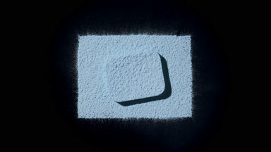 Dramatic Blue Powder Shot with Shadows on Black Surface