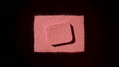 Geometric Powder Overhead Shot with Shadow Patterns
