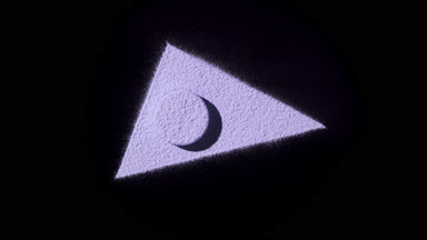Violet Eyeshadow Triangle for Creative Commercial