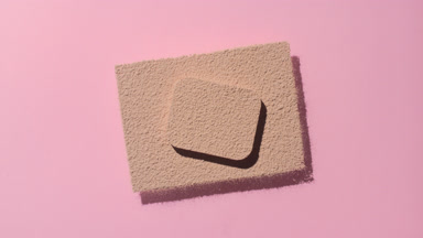 Shadow Play of Skin Tone Powder on Pastel Pink