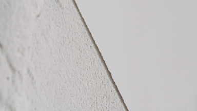 Vertical Arc of Half Flattened White Powder Surface
