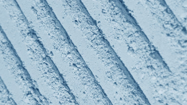 Pale Blue Powder Surface with Etched Knife Lines