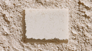 Beige Natural Powder Surface with Rectangular Depression