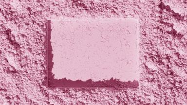 Dynamic Shadows on Rose-Colored Powder Surface