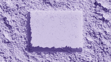 Fluid Shadows on Violet Powder Surface