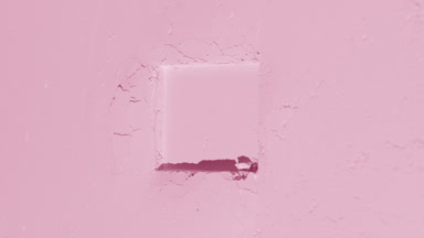 Dynamic Shadows on Pastel Pink Powder Surface