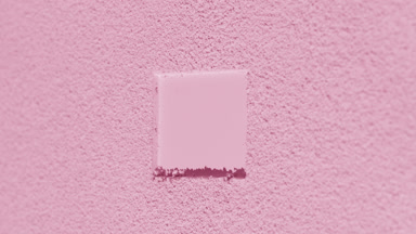 Dynamic Rose-Colored Powder with Rectangle Imprint