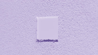 Violet Powder Layer with Rectangle Imprint and Shadows