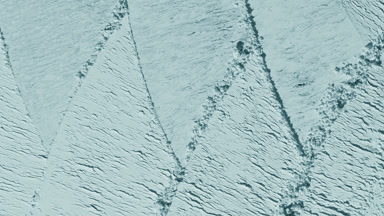 Pale Cyan Powder Surface with Crossed Knife Trails