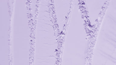 Violet Powder Surface with Intersected Knife Trails