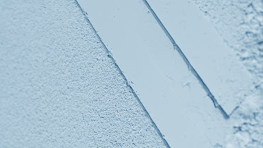 Pale Blue Refined Powder with Striped Imprints and Shadows